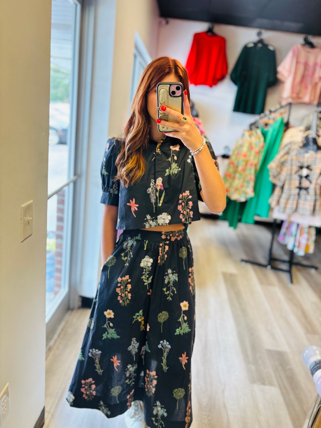 Floral Button Down 2 Piece Set