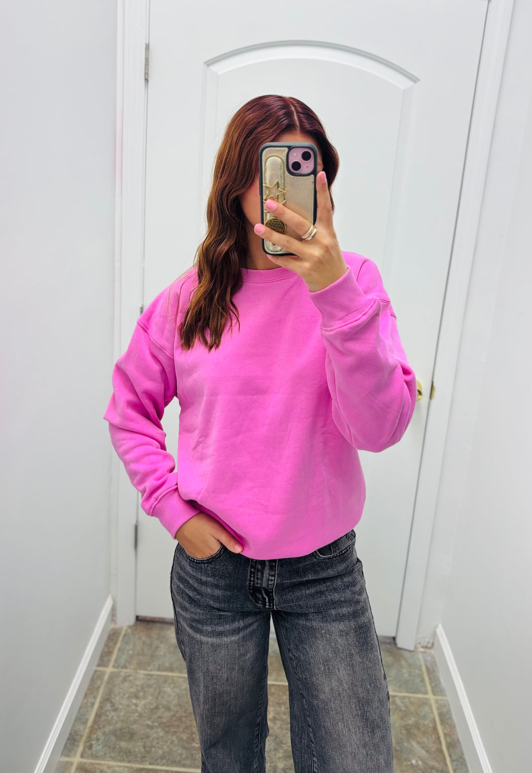 Bubblegum pink Crewneck