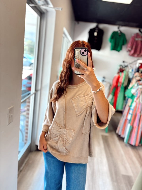 Brown Bow Shirt