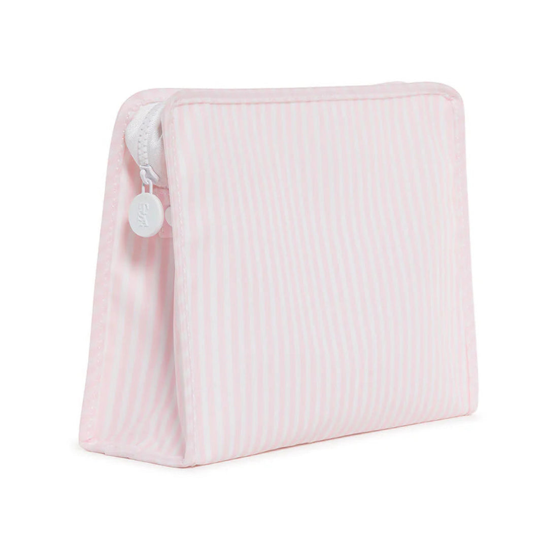 Roadie Pink and White Striped Bag