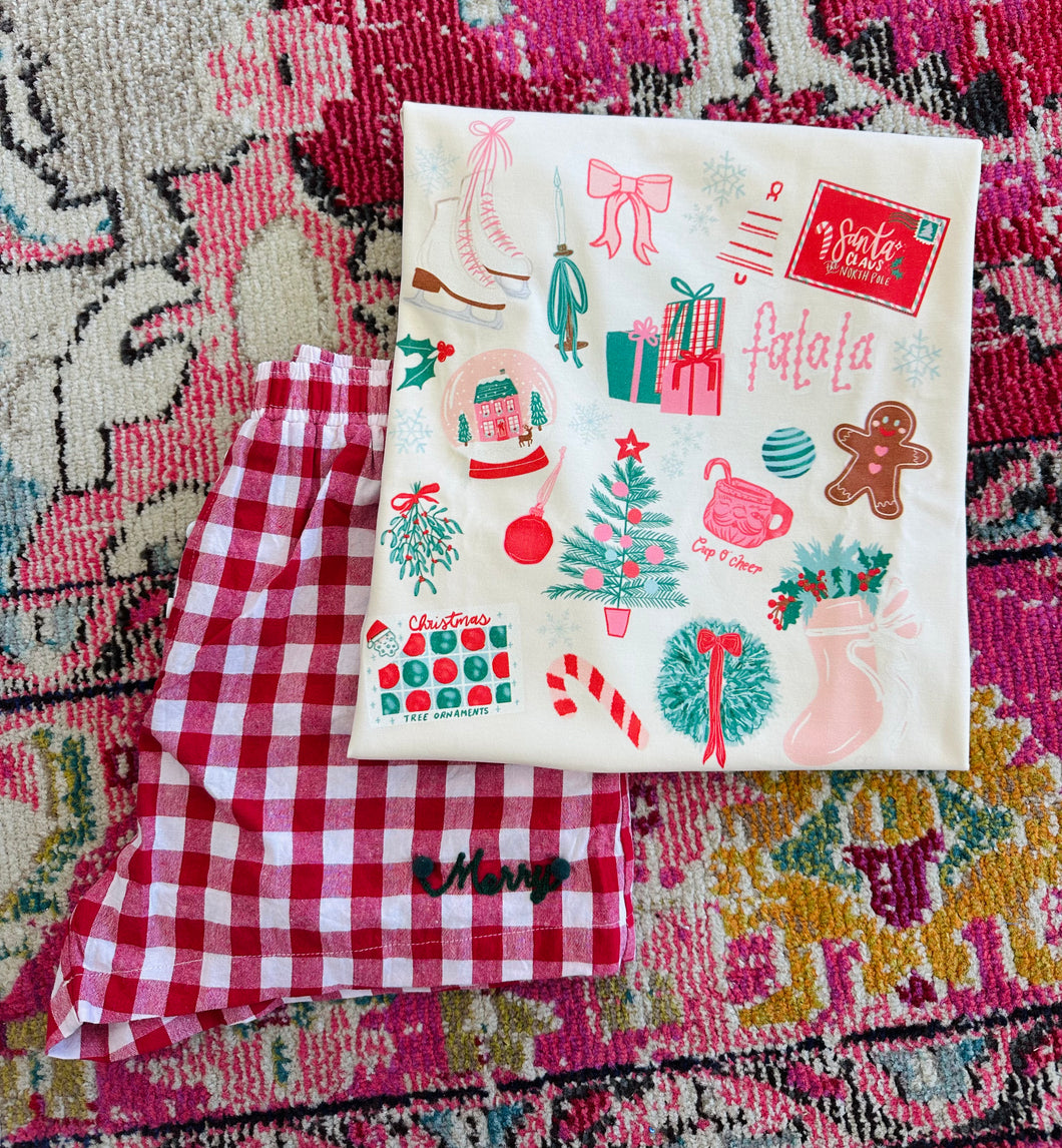 Christmas Patchwork Shirt
