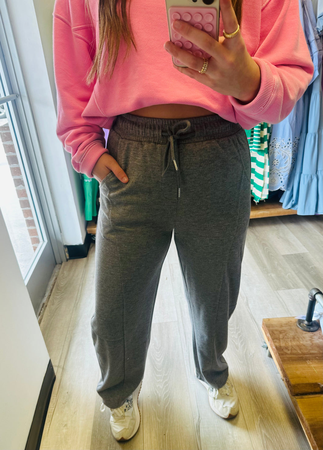 Dark gray joggers