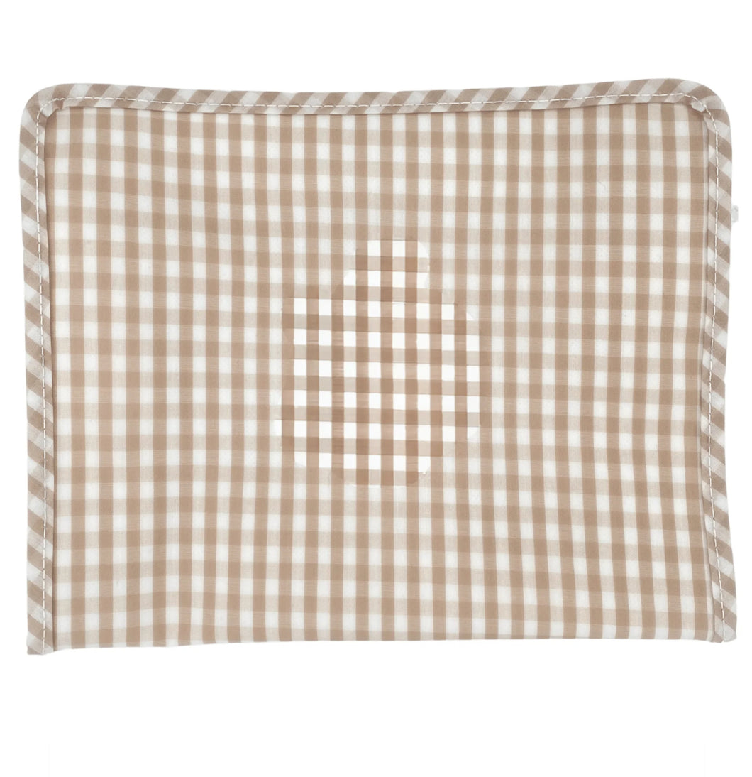Roadie Khaki Gingham Bag