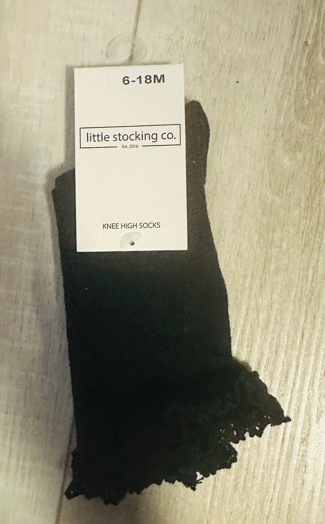 Little stocking co knee high socks black lace