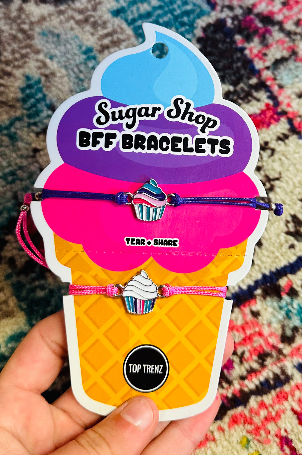 Sugar shop bff bracelets cupcake