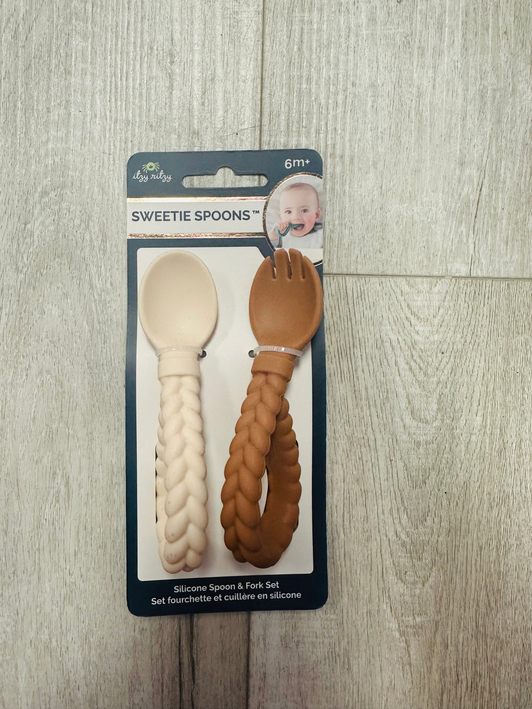 Silicone spoon & fork set