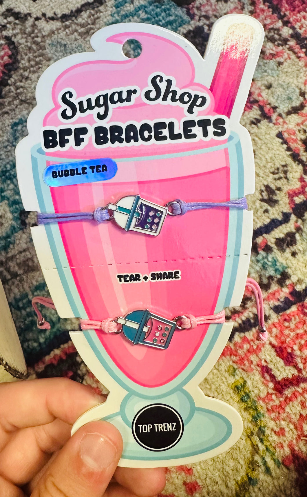 Sugar shop bff bracelets bubble tea