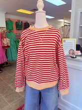 Load image into Gallery viewer, Stripe Long Sleeve Tops
