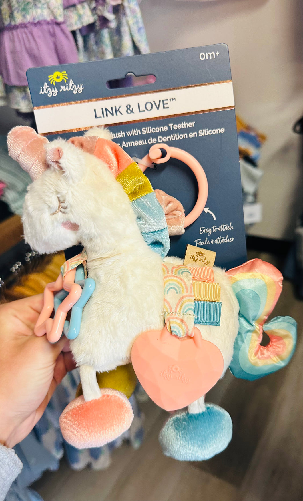 Link & Love activity plush pink llama