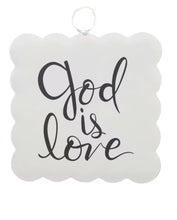 Load image into Gallery viewer, Scallop "God is Love" Mini Gallery Art
