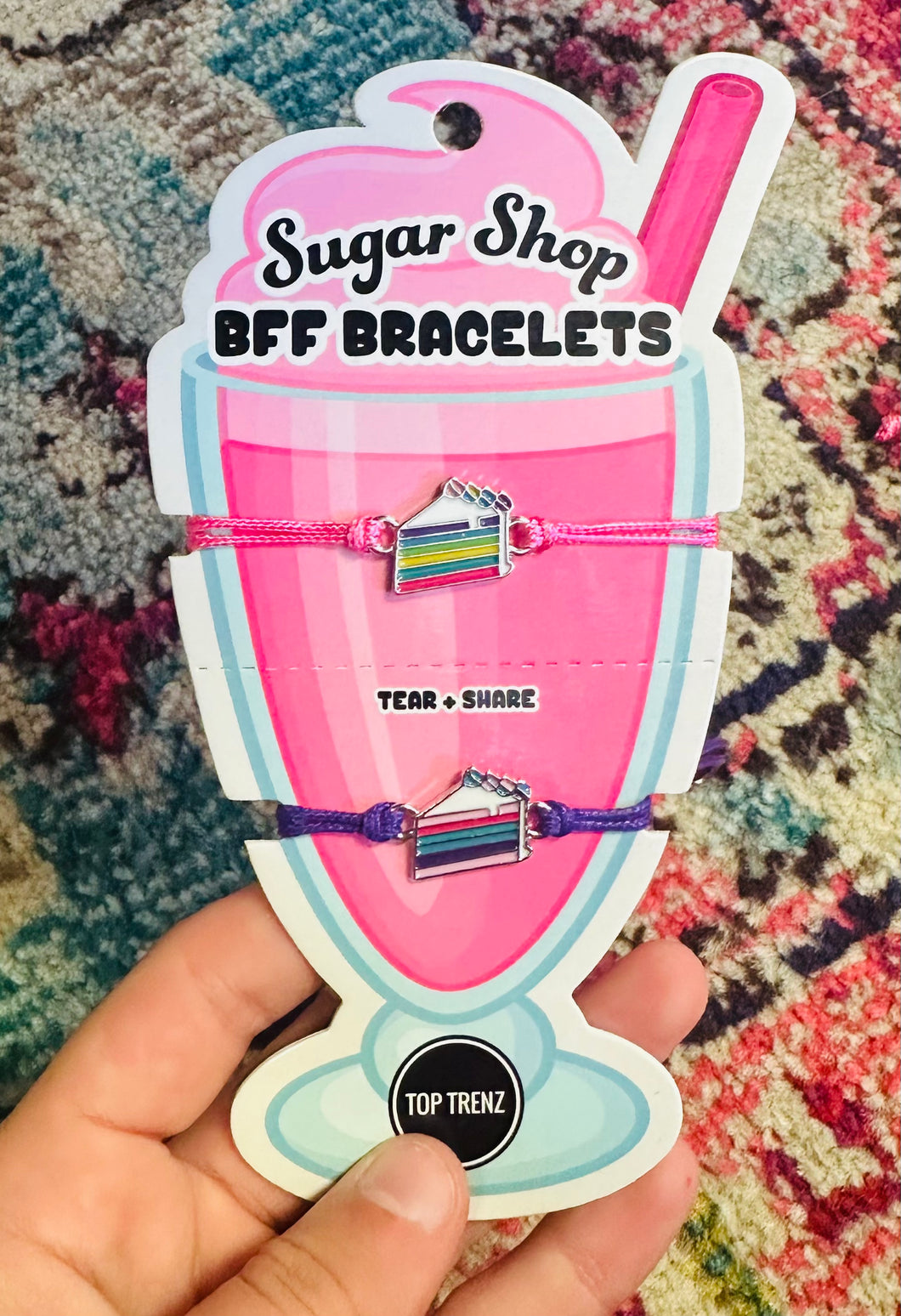 Sugar shop bff bracelets cake