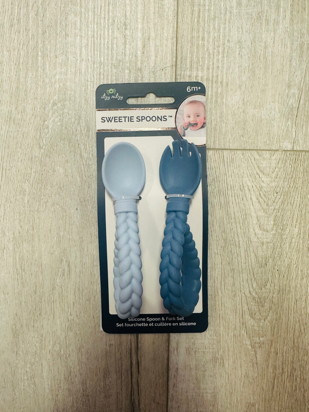 Silicone spoon & fork set