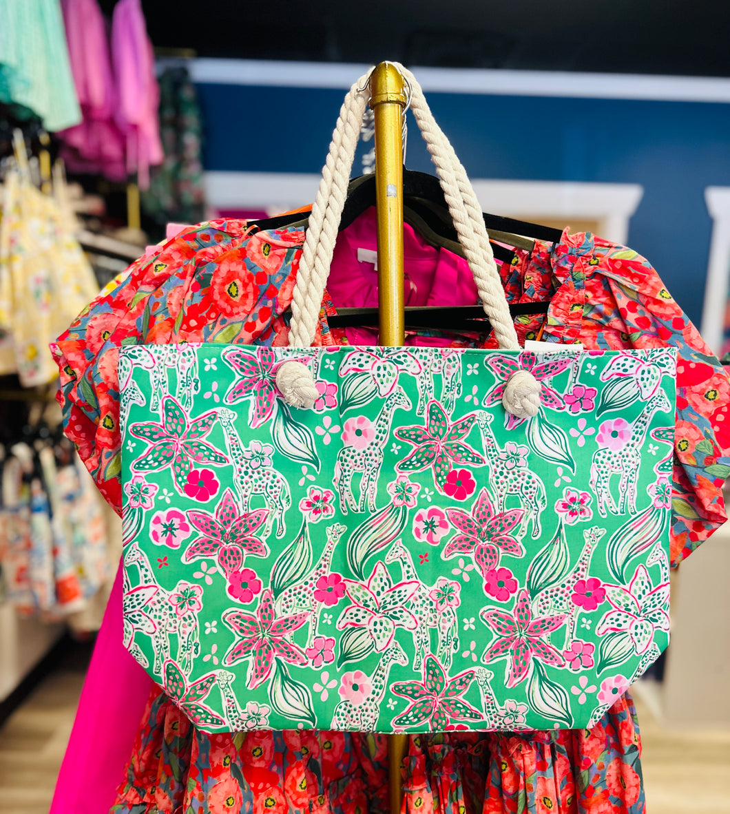 Printed tote bag
