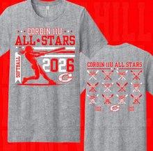 Load image into Gallery viewer, Corbin All Stars Design w/ names on back

