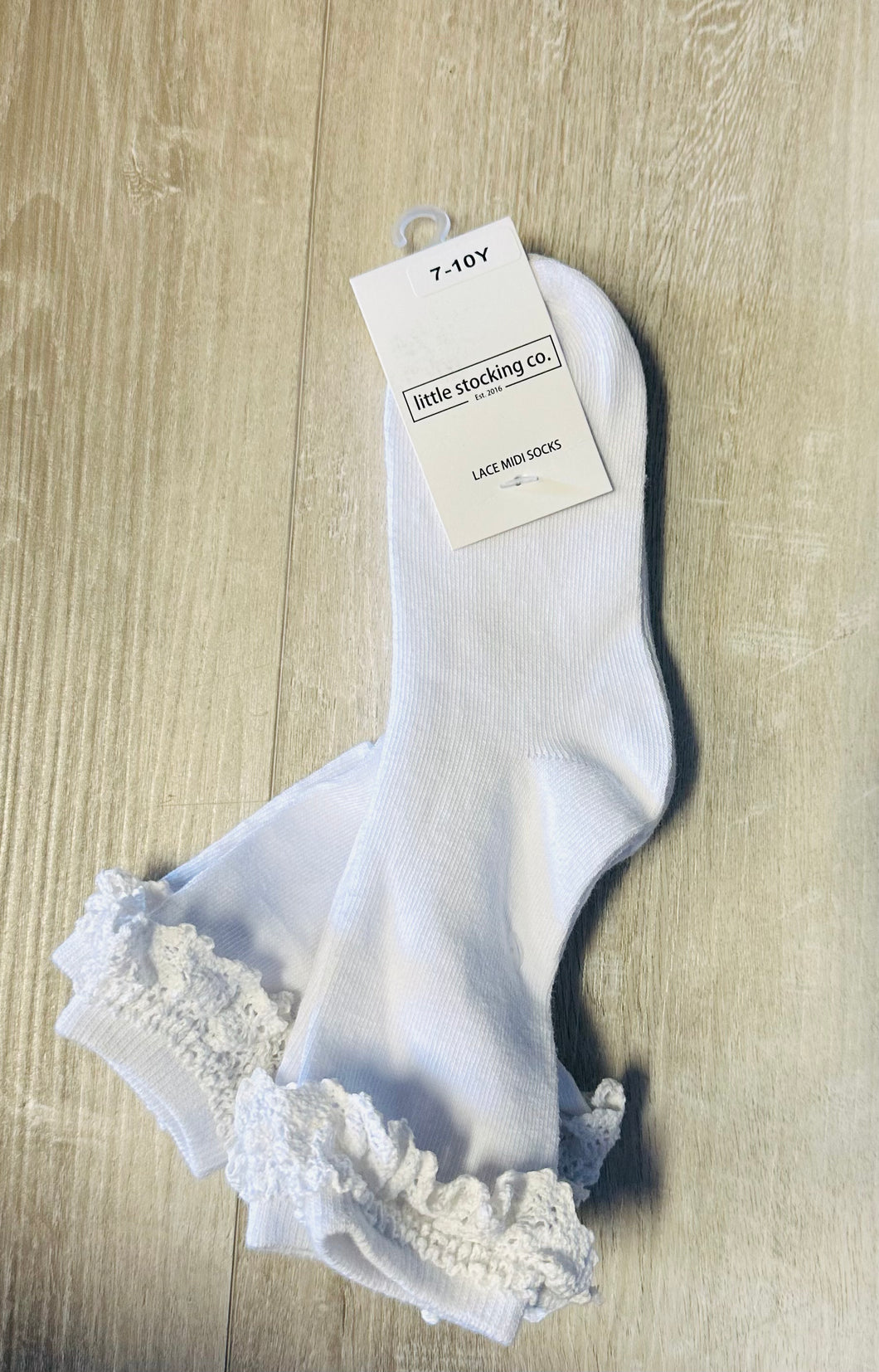 Little sticking co lace midi socks