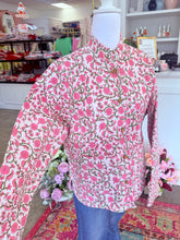 Load image into Gallery viewer, White jacket with pink accents
