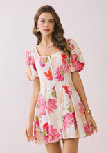 Load image into Gallery viewer, Floral Print Flare Mini Dress
