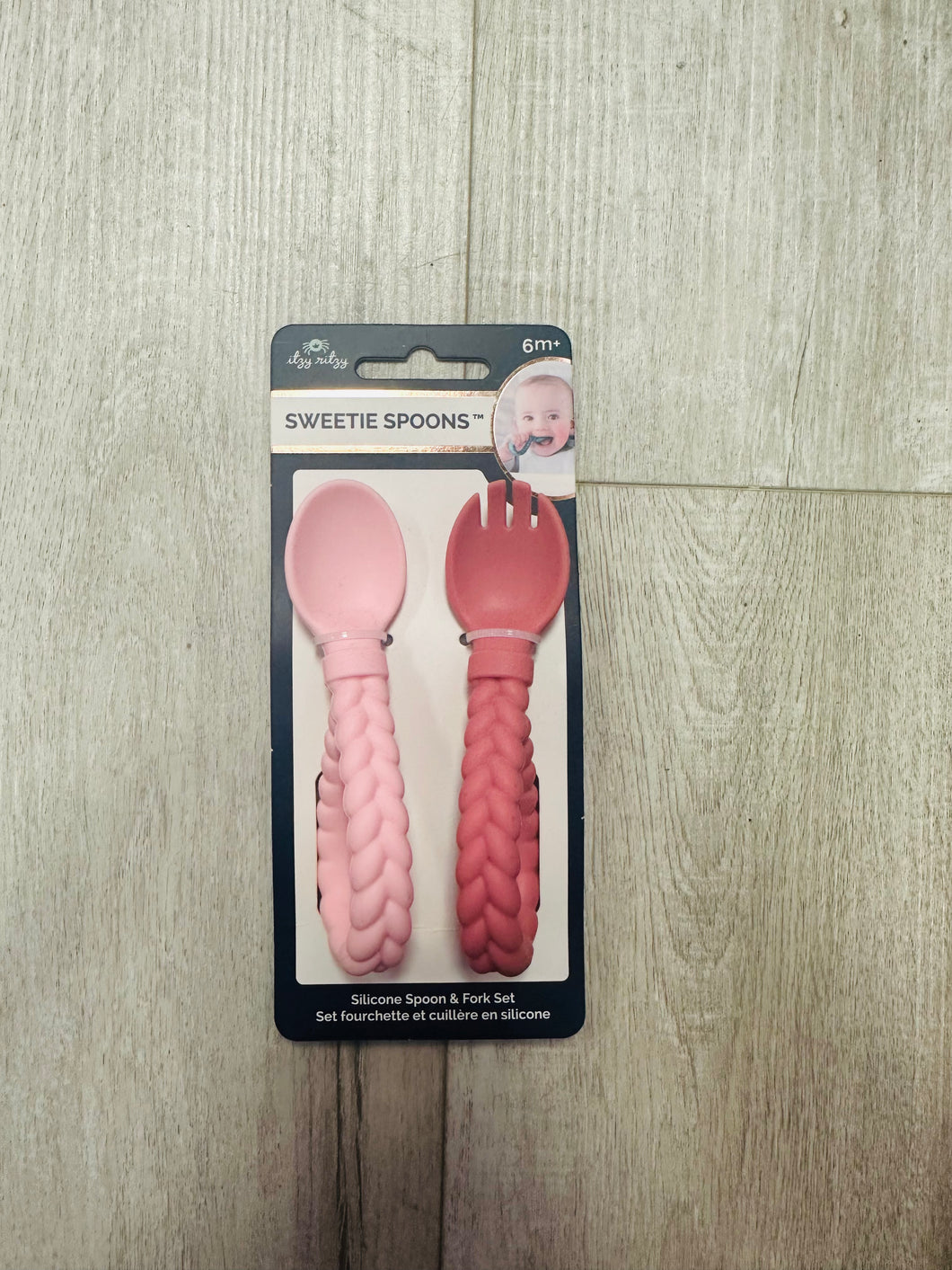 Silicone spoon & fork set