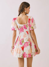 Load image into Gallery viewer, Floral Print Flare Mini Dress
