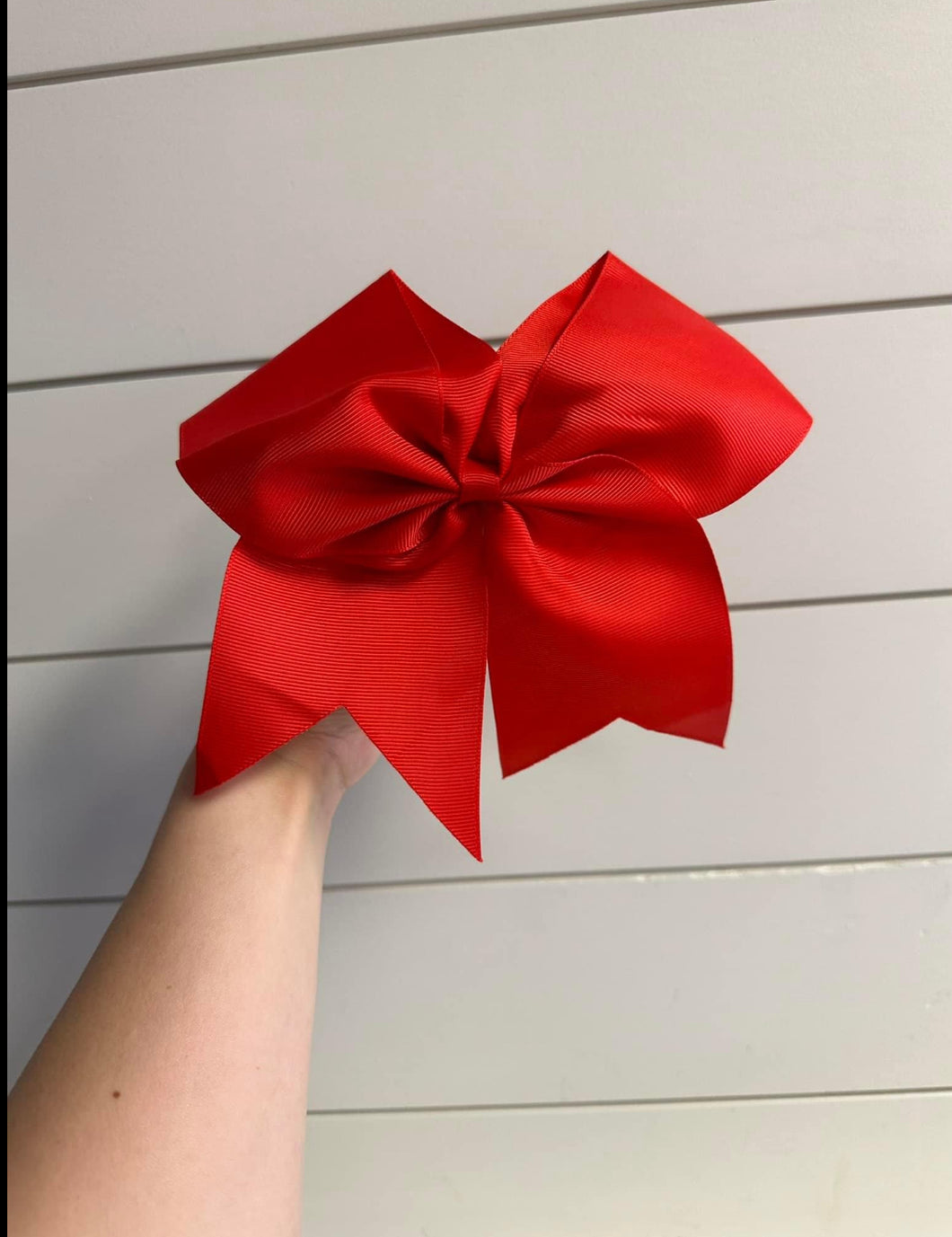 Red cheer bow