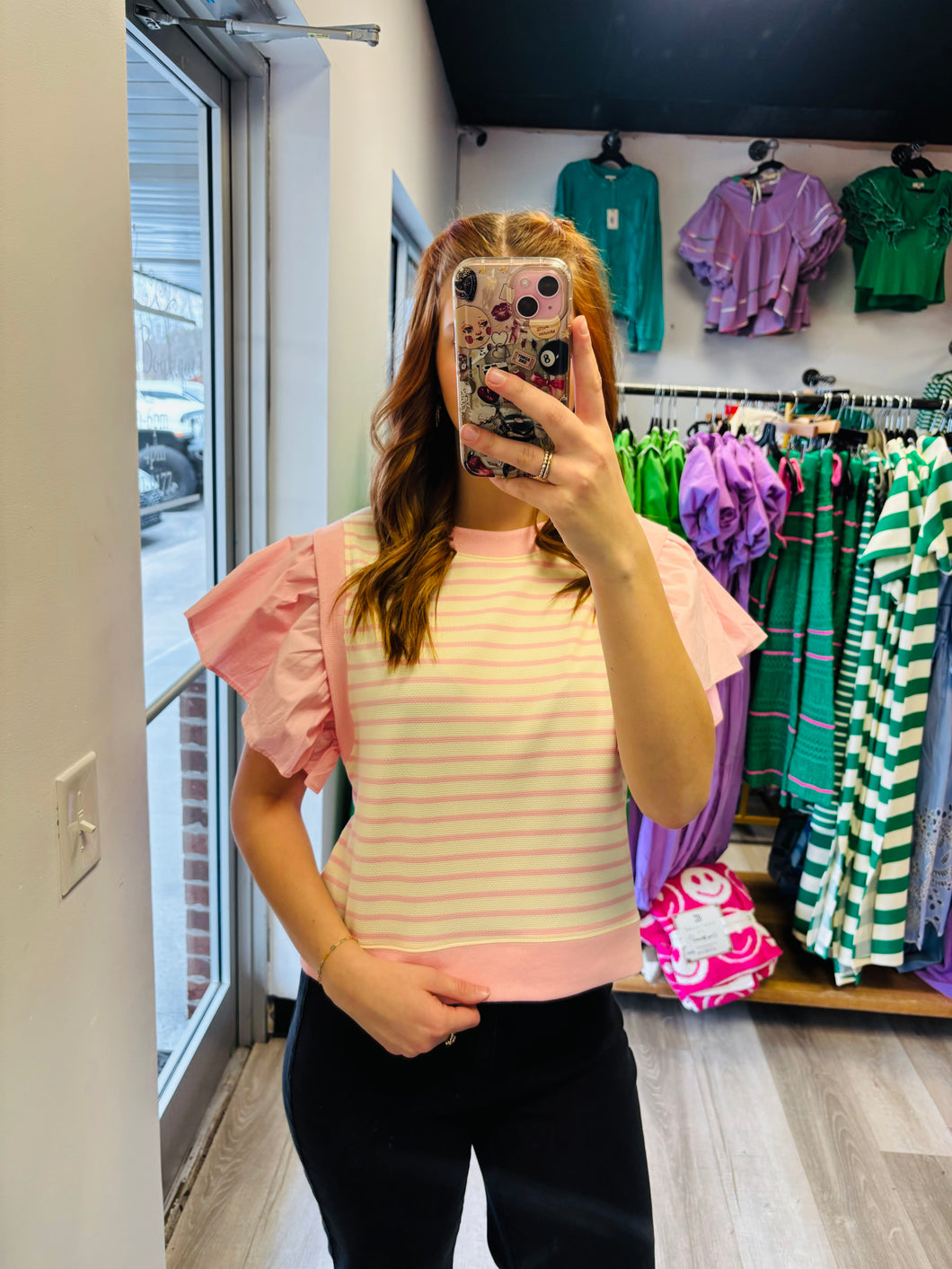 Pink Short Sleeve Top
