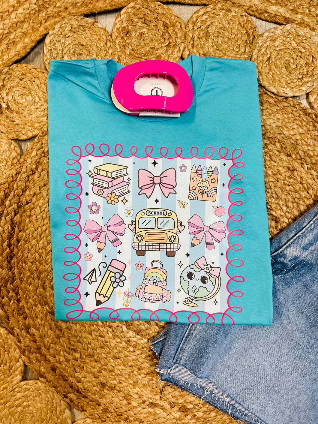 School collage tee