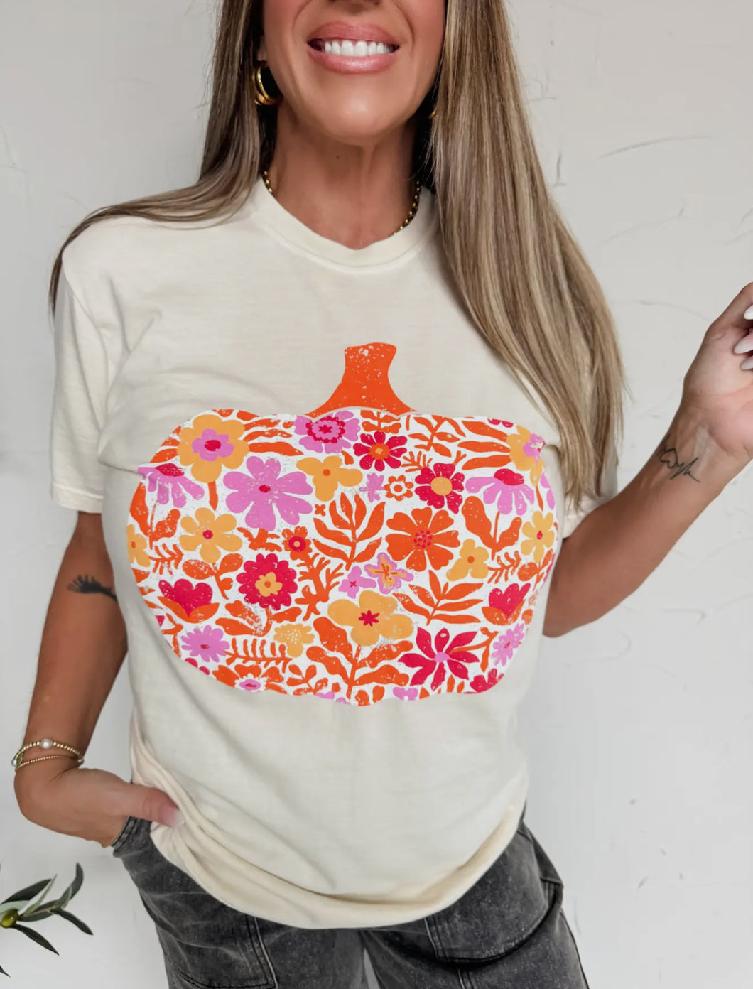 Petal Pumpkin Comfort Color Tee