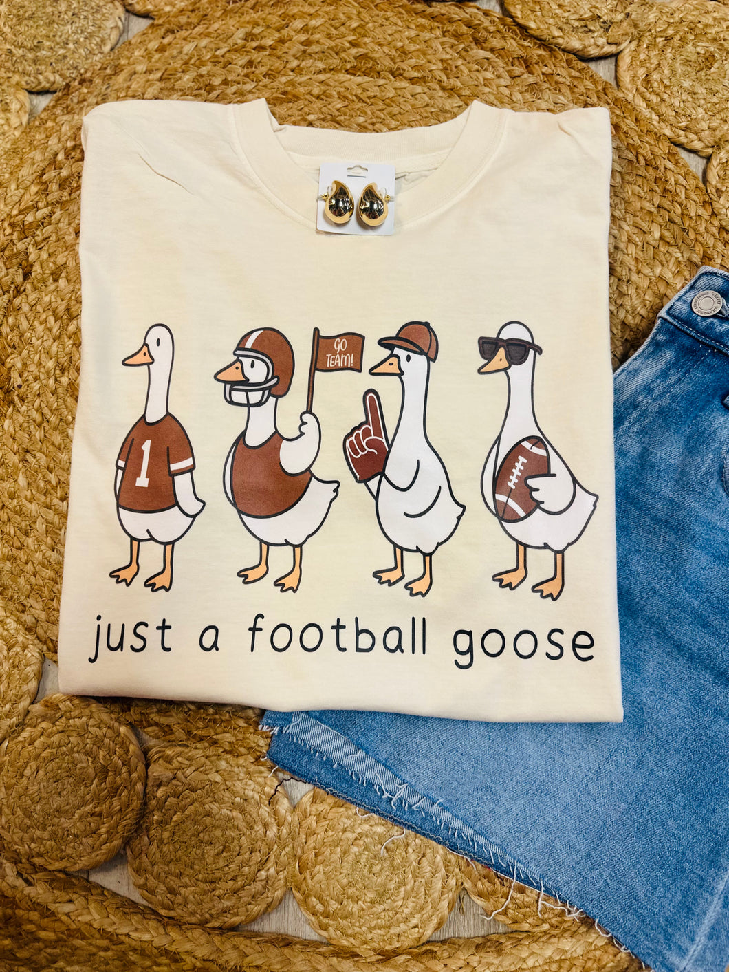 Just a Football Goose graphic tee
