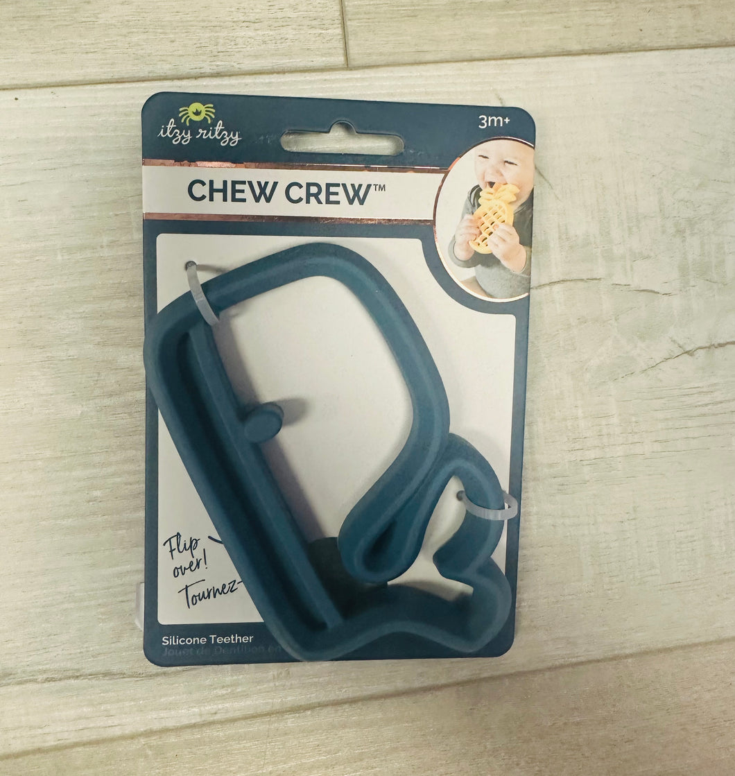 Whale chew crew silicone teether