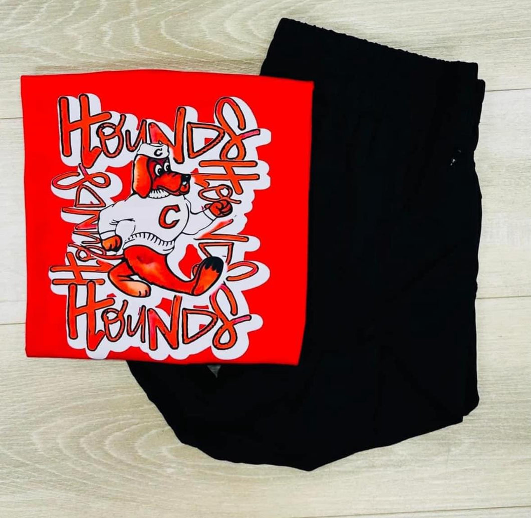 Graphic hounds tee