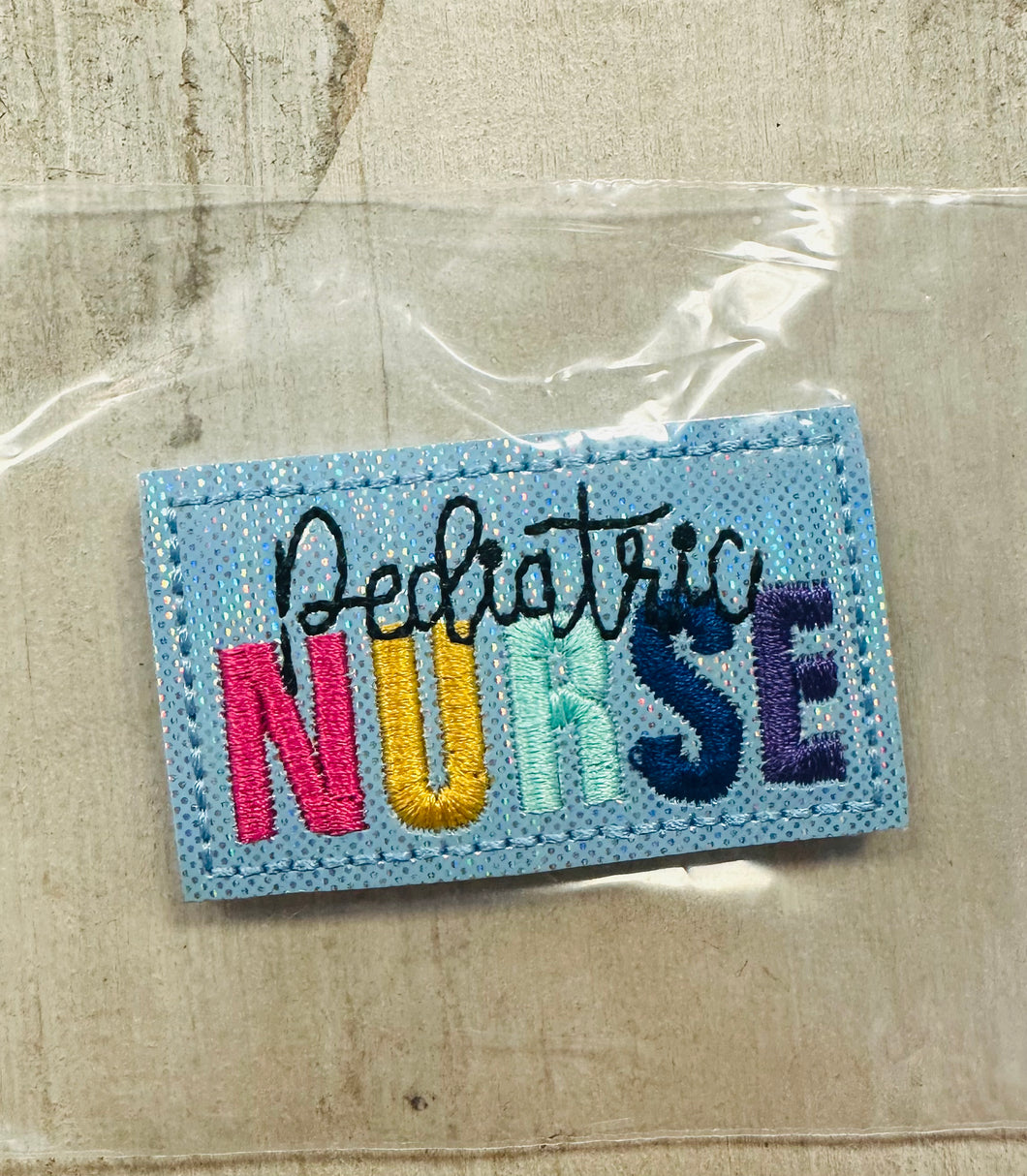 Pediatric nurse badge patch