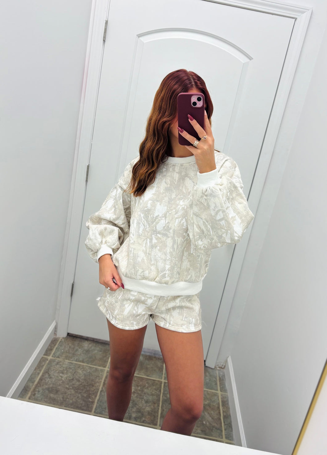 Camo Shorts Sweat Set