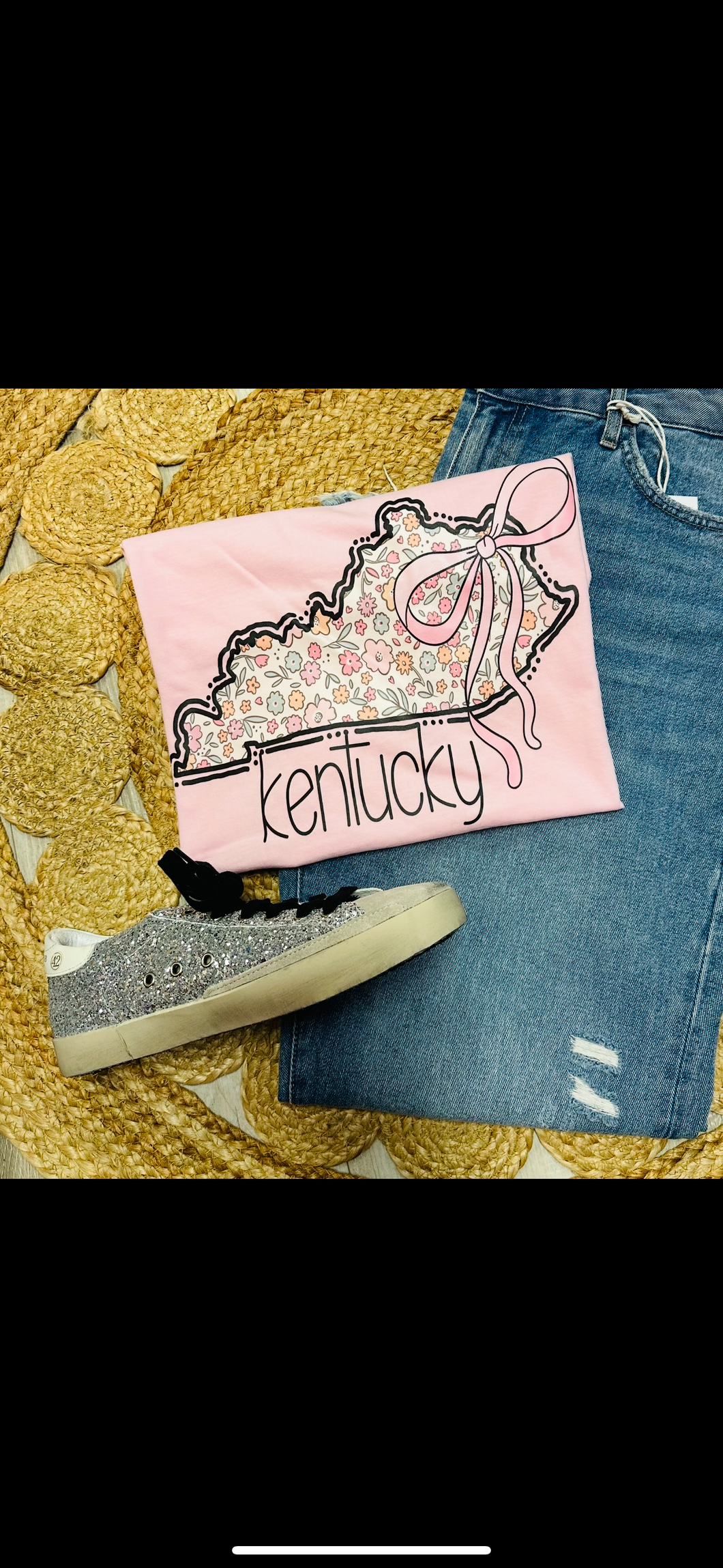 Pink Kentucky with bow