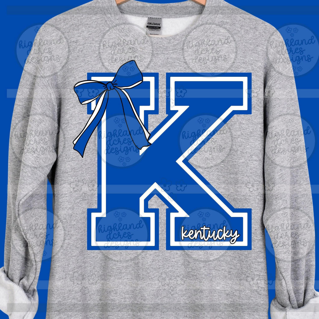 Kentucky k bow block graphic tee