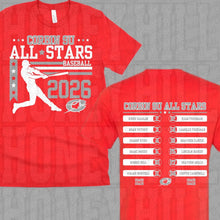 Load image into Gallery viewer, Corbin All Stars BASEBALL Design w/ names on back

