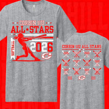 Load image into Gallery viewer, Corbin All Stars Design w/ names on back
