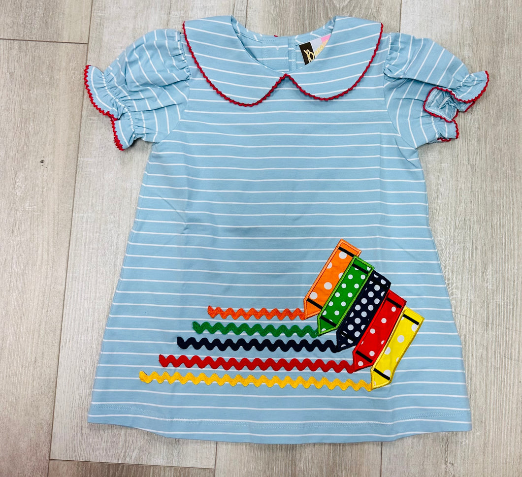 crayon applique ss dress