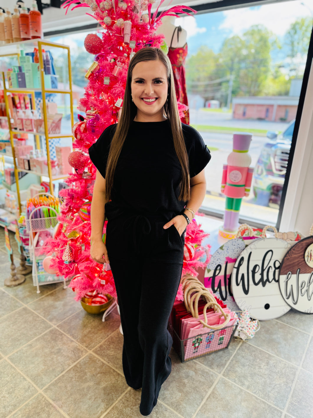 Black two piece set