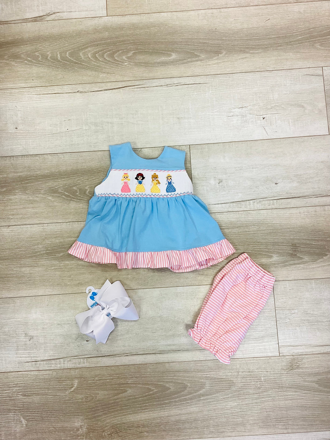 Princess Smocked Bloomer Set