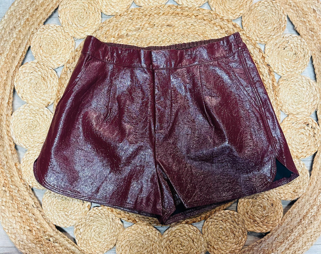 burgundy leather bottoms