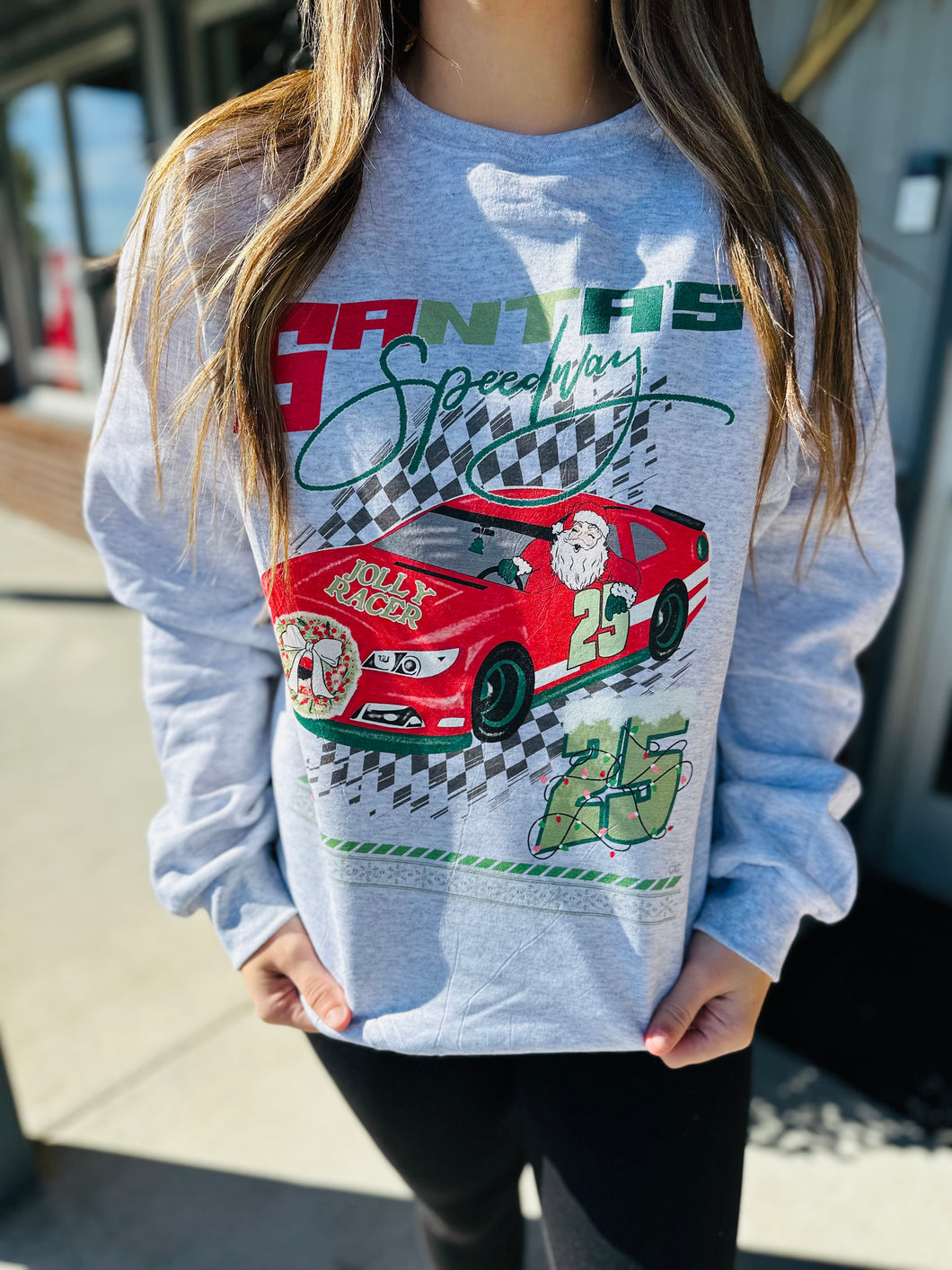 santas speedway crewneck