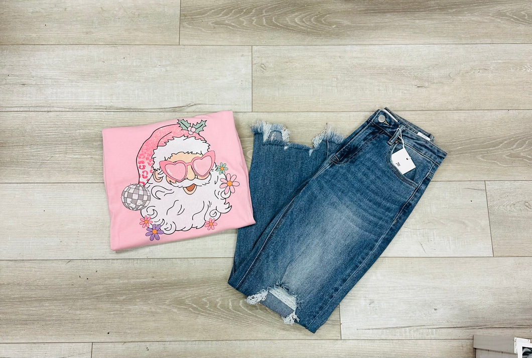 Pink Santa Tee