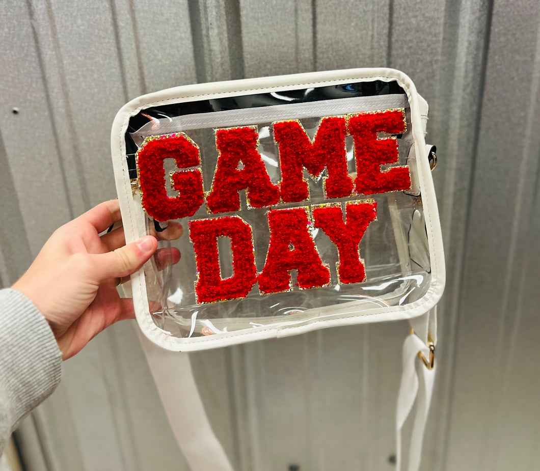 Red game day fanny pack