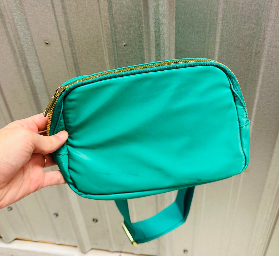 green fanny pack