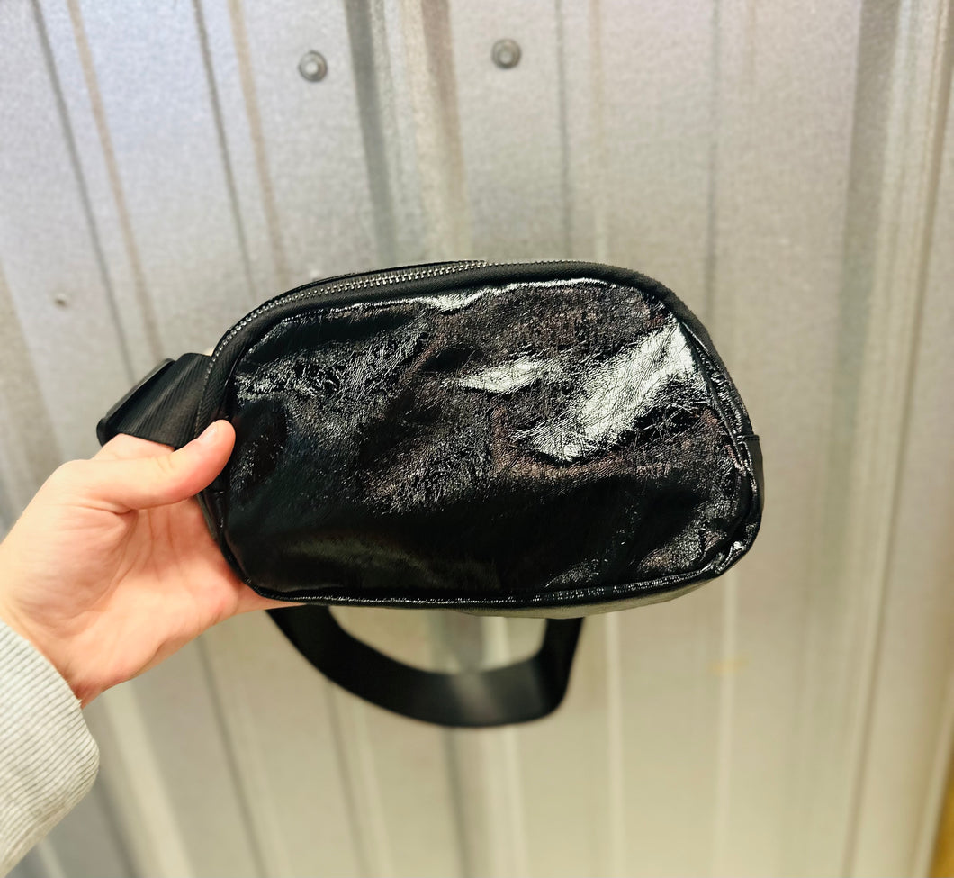 Sleek Black fanny pack