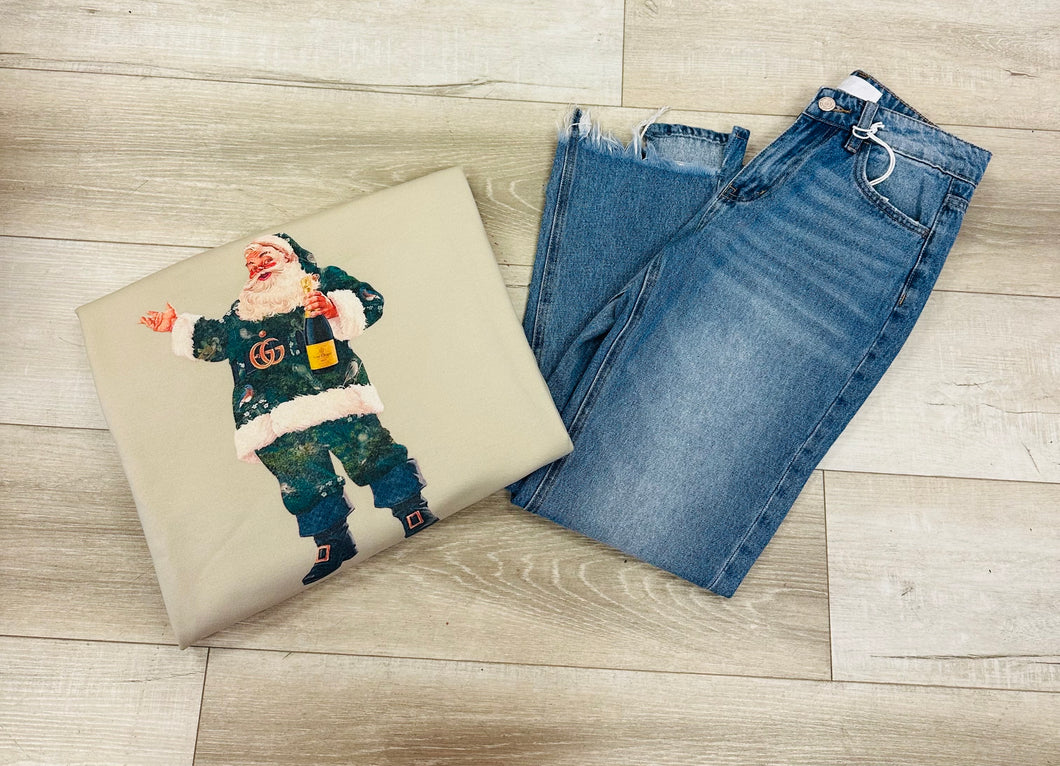 Natural Santa Crewneck