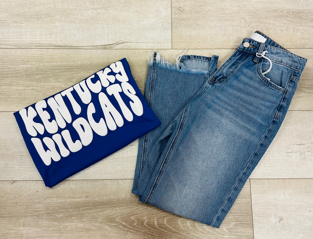 Blue Kentucky Puff Tee