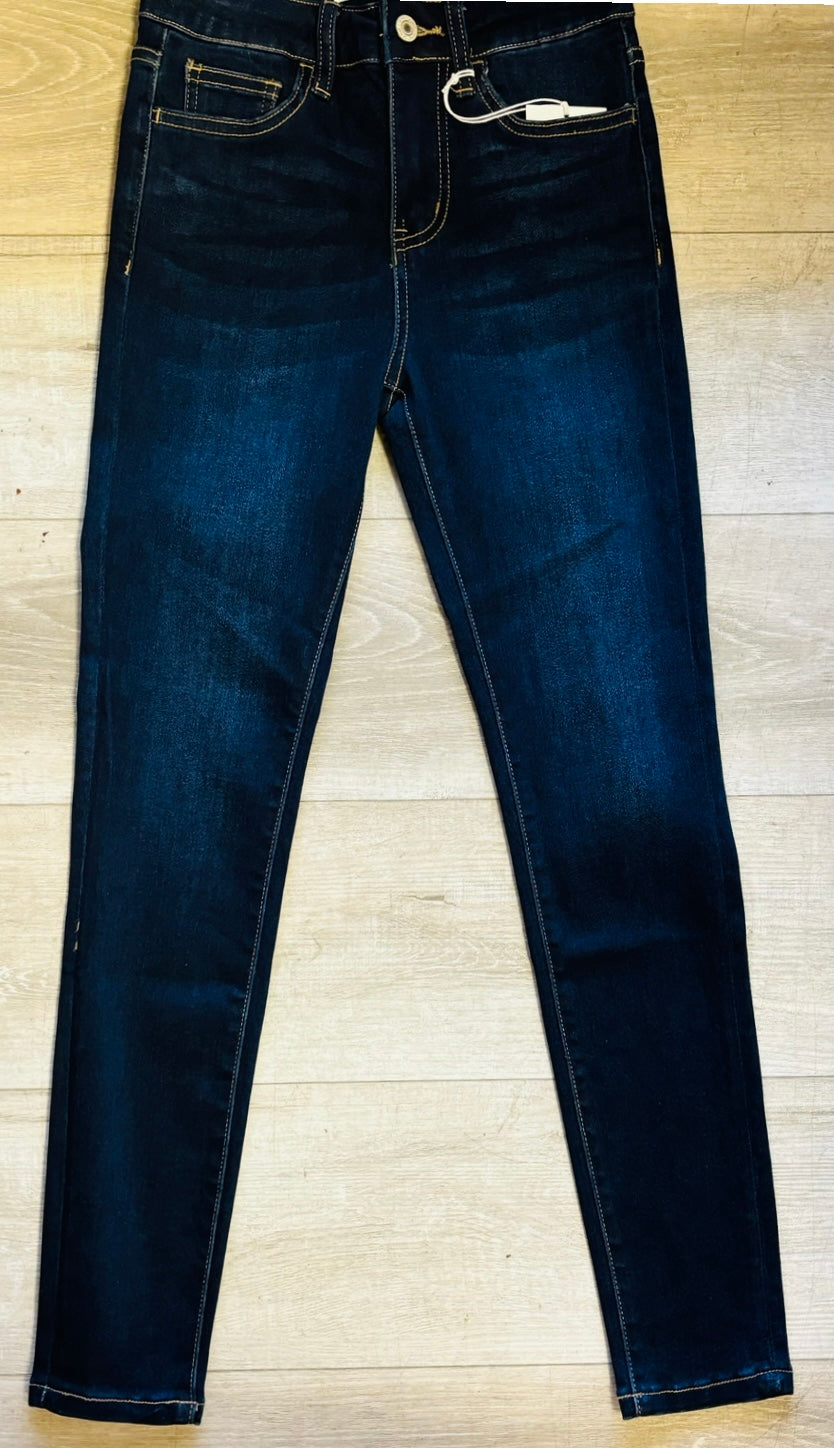 Haylie dark denim straight leg jean