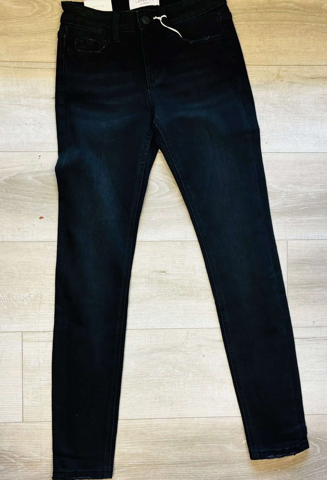 Black mid rise skinny jean