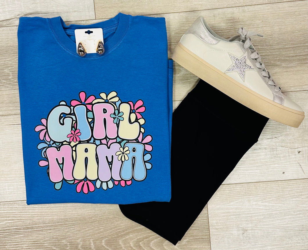 cc girl mama floral tee